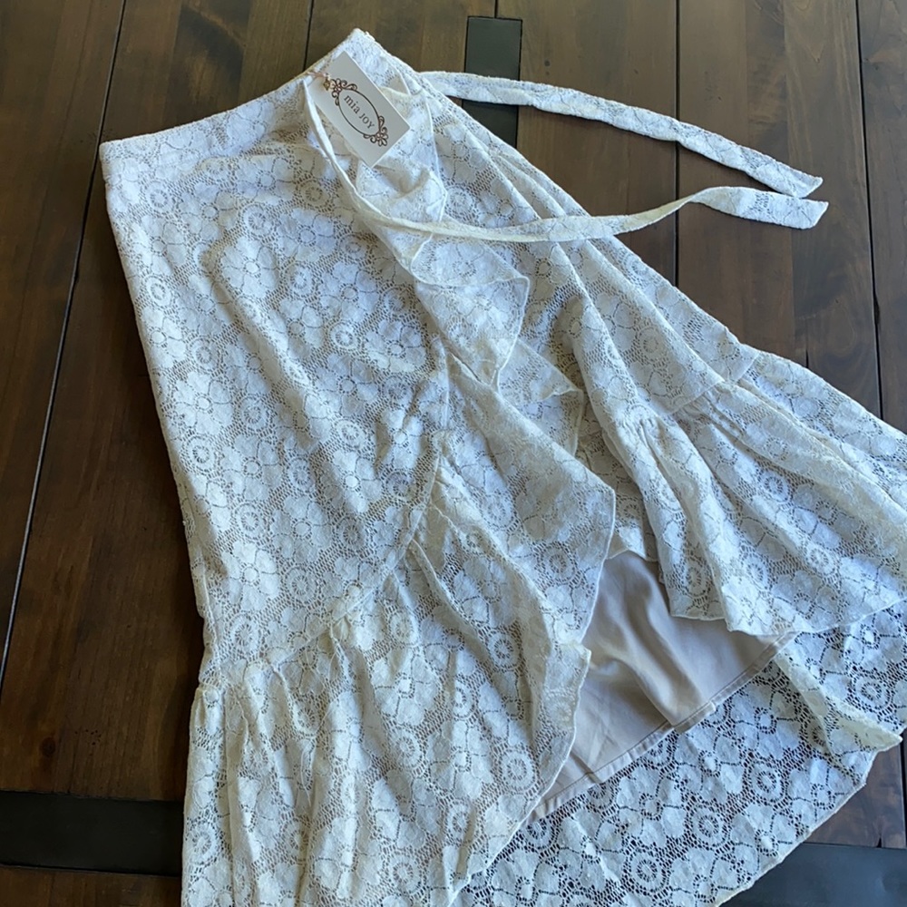 Joyfolie Lace Skirt 7 NWT